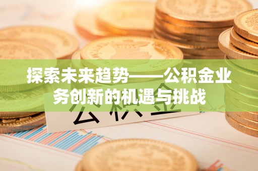 大武探索未来趋势——公积金业务创新的机遇与挑战