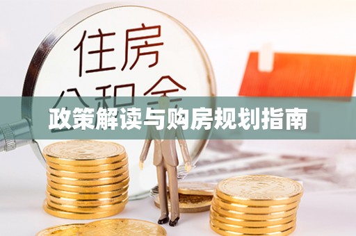 大武政策解读与购房规划指南