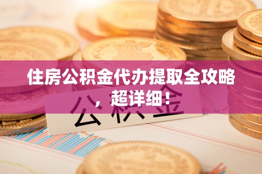 大武住房公积金代办提取全攻略，超详细！