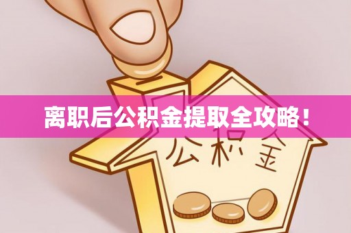 大武离职后公积金提取全攻略！
