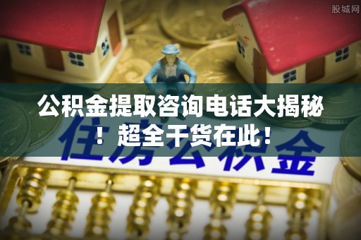 大武公积金提取咨询电话大揭秘！超全干货在此！