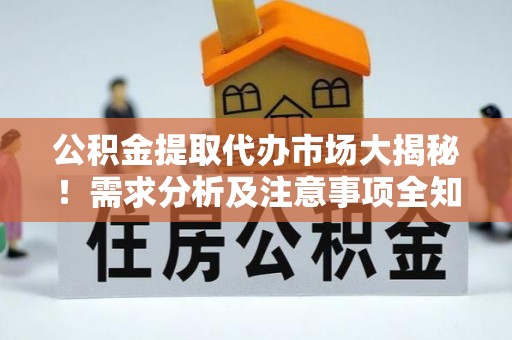 大武公积金提取代办市场大揭秘！需求分析及注意事项全知道