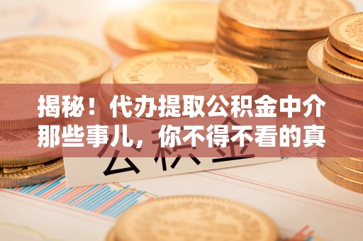 大武揭秘！代办提取公积金中介那些事儿，你不得不看的真相