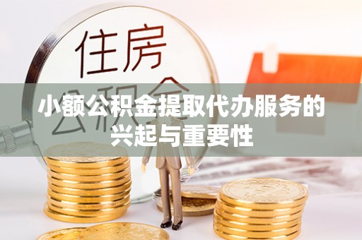 大武小额公积金提取代办服务的兴起与重要性