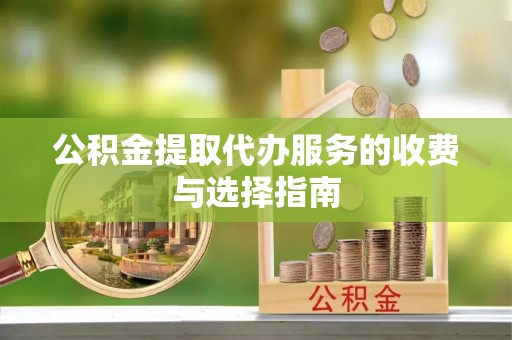 大武公积金提取代办服务的收费与选择指南